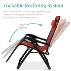 Cushioned Oversized Zero Gravity Recliner with Side Tray