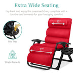 Cushioned Oversized Zero Gravity Recliner with Side Tray