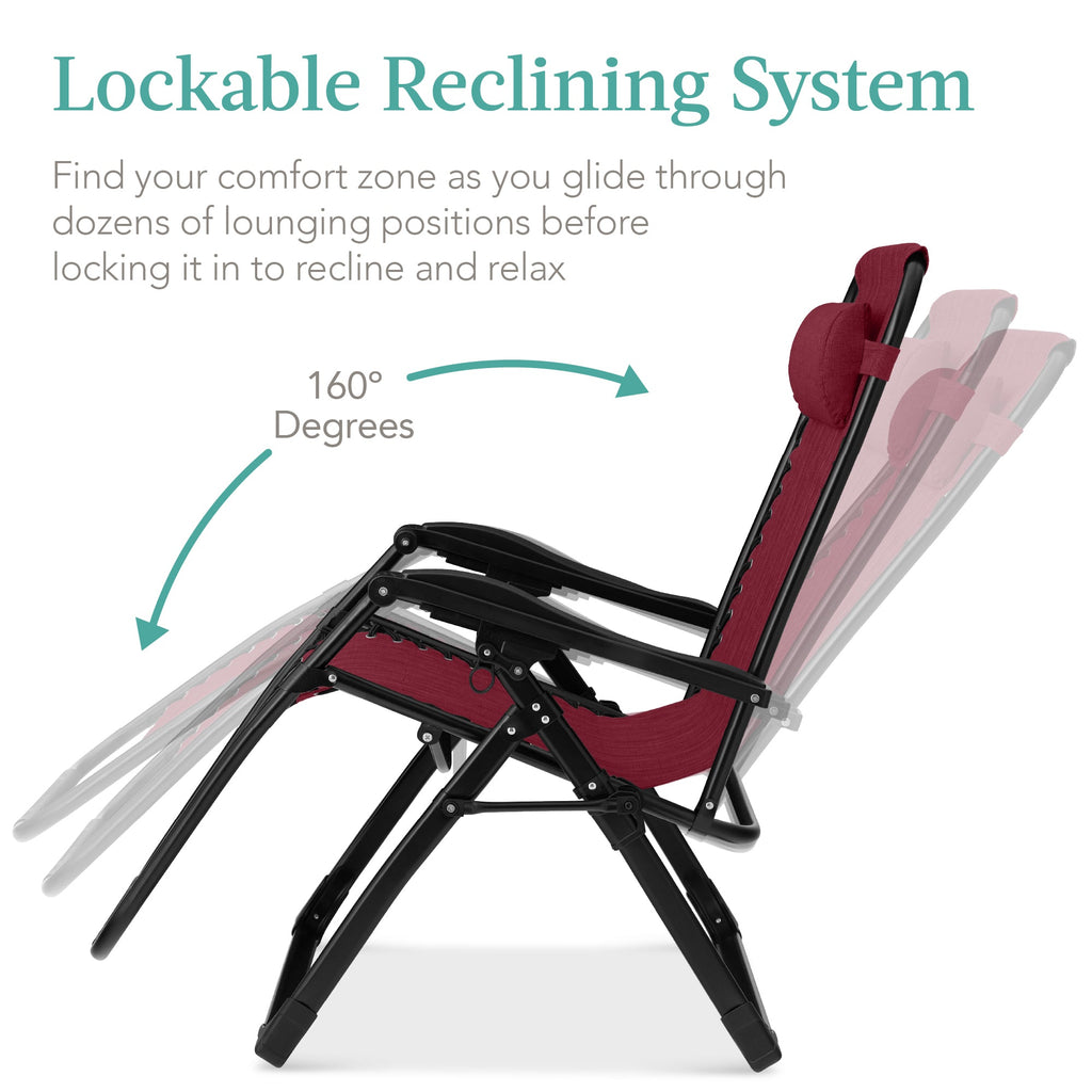 Cushioned Oversized Zero Gravity Recliner with Side Tray
