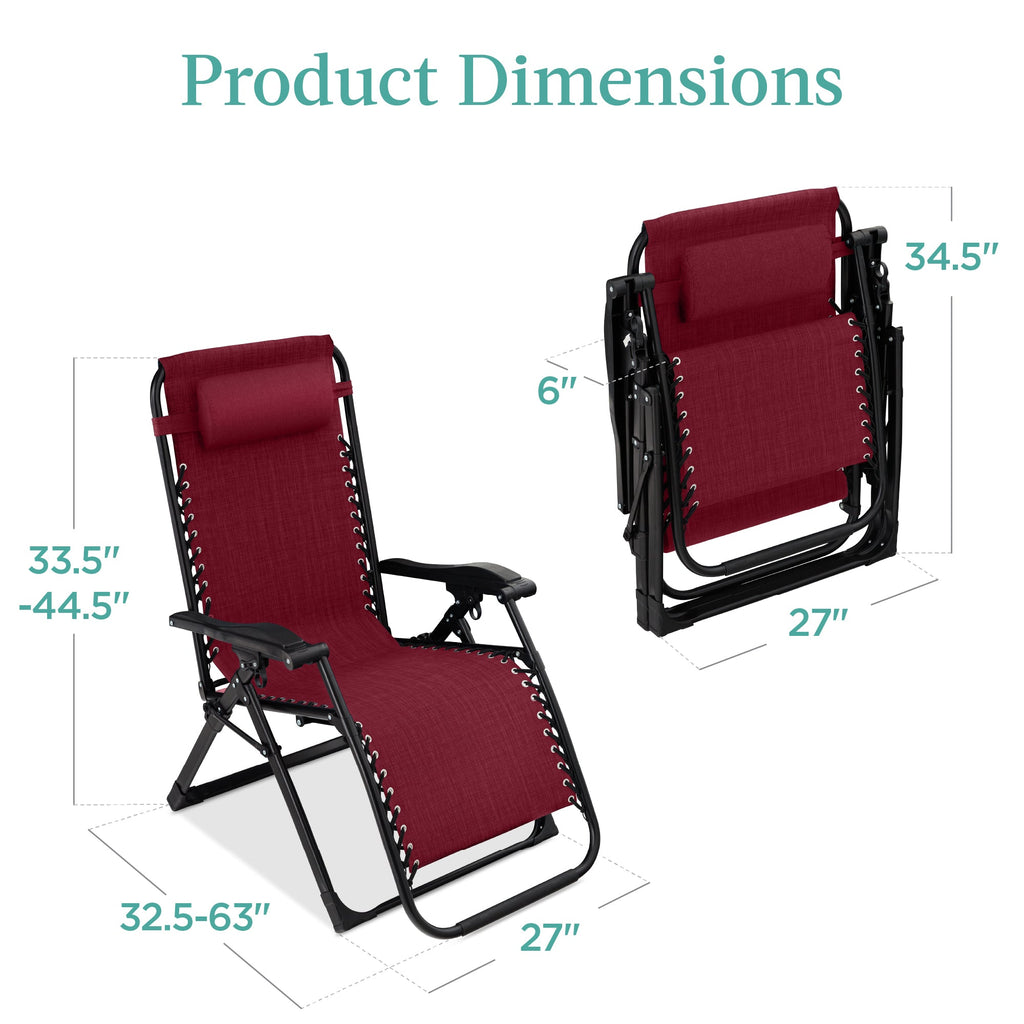 Cushioned Oversized Zero Gravity Recliner with Side Tray