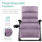 Cushioned Oversized Zero Gravity Recliner with Side Tray