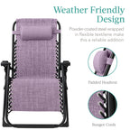 Cushioned Oversized Zero Gravity Recliner with Side Tray