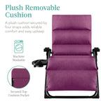 Cushioned Oversized Zero Gravity Recliner with Side Tray