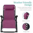 Cushioned Oversized Zero Gravity Recliner with Side Tray