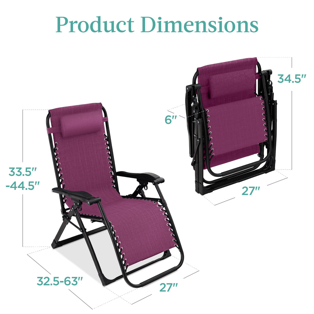 Cushioned Oversized Zero Gravity Recliner with Side Tray