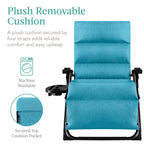 Cushioned Oversized Zero Gravity Recliner with Side Tray