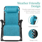 Cushioned Oversized Zero Gravity Recliner with Side Tray