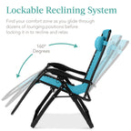 Cushioned Oversized Zero Gravity Recliner with Side Tray
