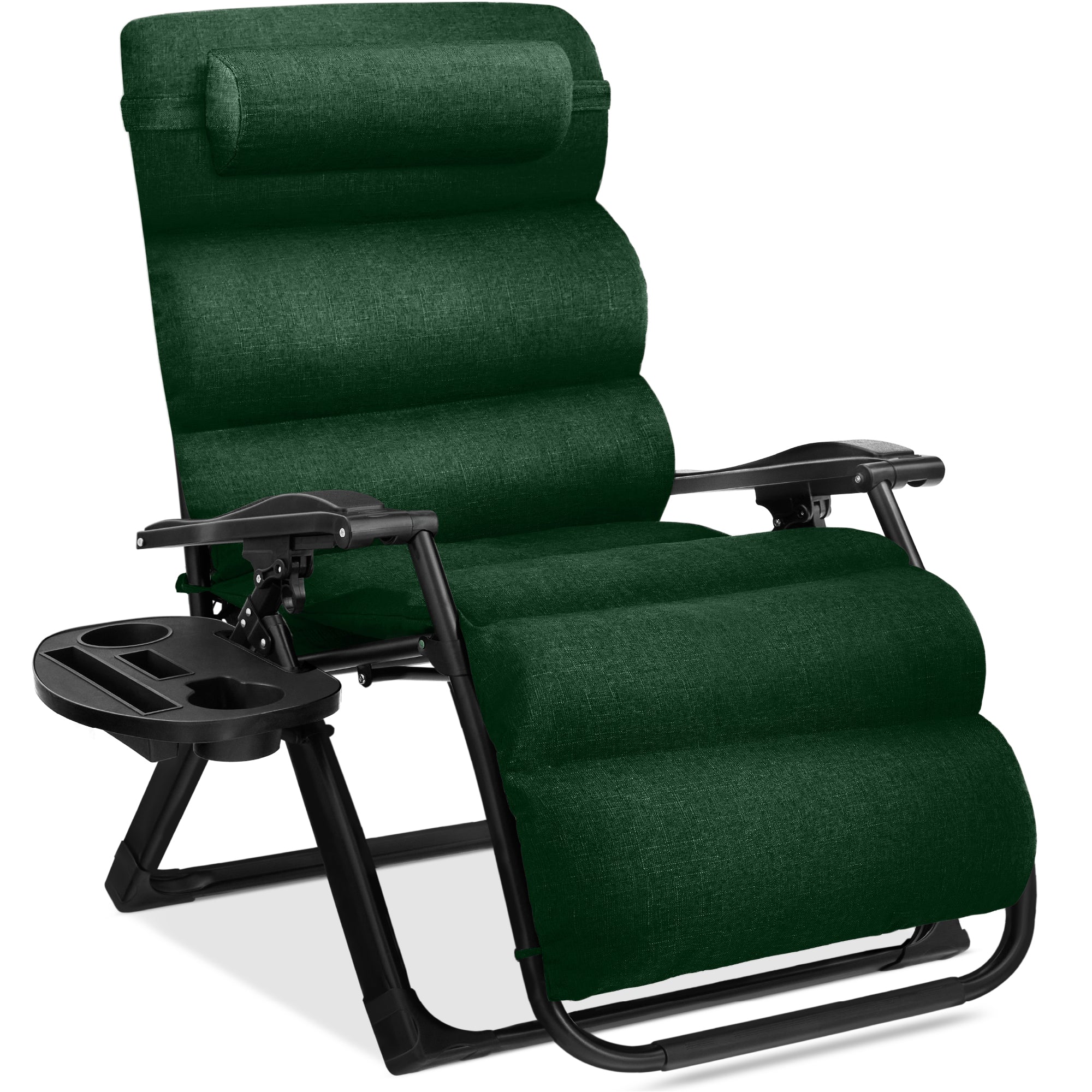 Oversized Zero-Gravity Folding Outdoor Recliner with Removable Cushion – Ultra-Comfort Outdoor Lounger