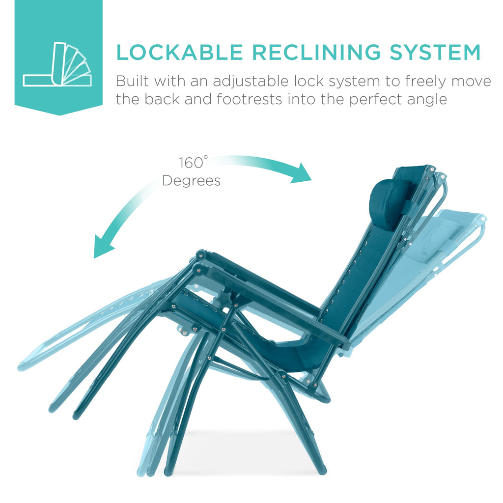 Foldable Zero-Gravity Patio Recliner with Canopy and Side Tray – The Ultimate Outdoor Lounge Chair