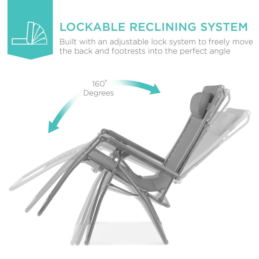 Foldable Zero-Gravity Patio Recliner with Canopy and Side Tray – The Ultimate Outdoor Lounge Chair