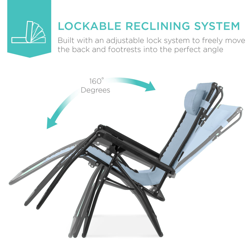 Foldable Zero-Gravity Patio Recliner with Canopy and Side Tray – The Ultimate Outdoor Lounge Chair